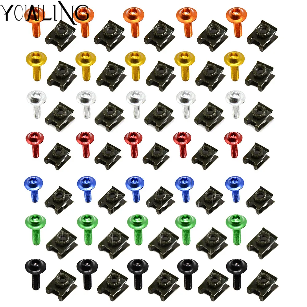 Cnc Universale Del Motociclo Carenatura Body Work Bulloni Di Fissaggio Della Clip Di Viti Per Yamaha Tmax 500 T Max 530 Mt-Mt03 Mt-10 Mt-09 2008-17