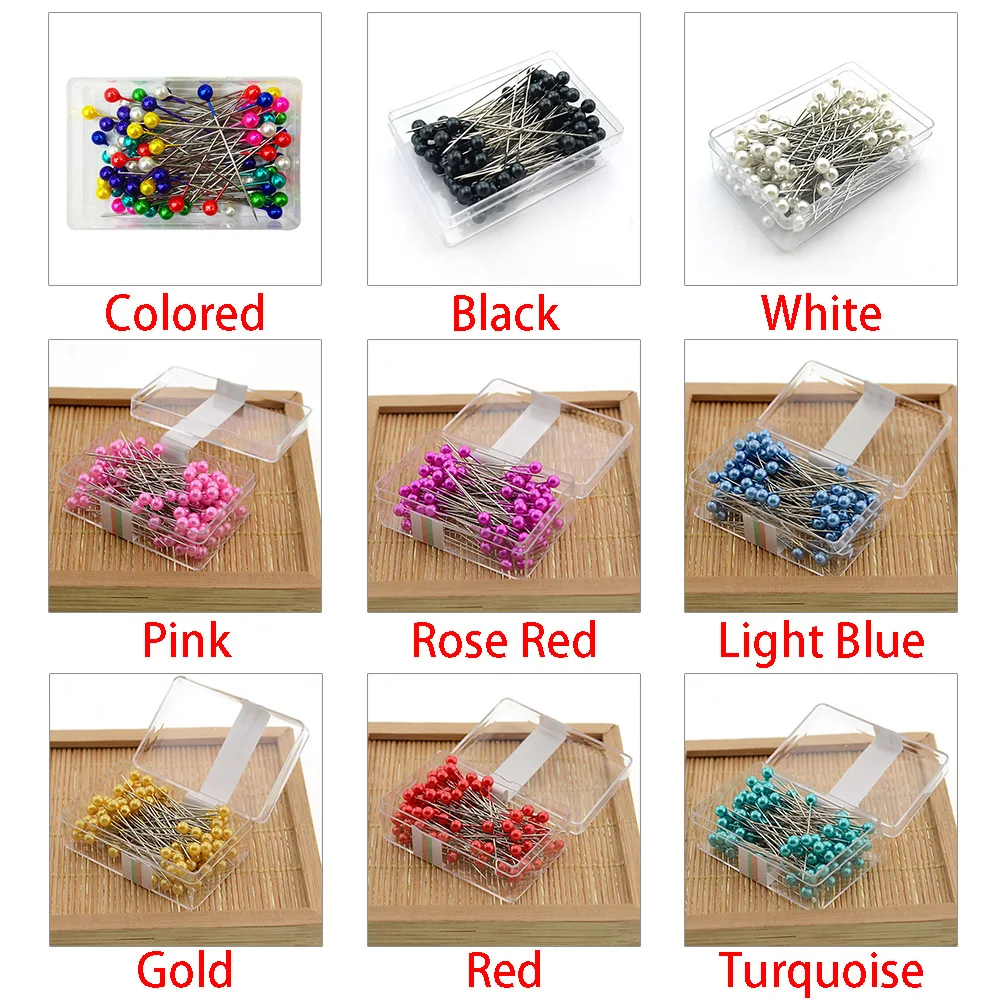 Needle Sewing Tool DIY Embellish Pearl Box Packed Professional Craft Pins Dress Making