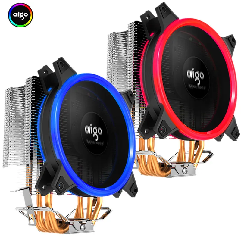 Aigo Icy E3 CPU Cooler TDP 250W 4 Heatpipes Dual PWM 4pin 120mm Double