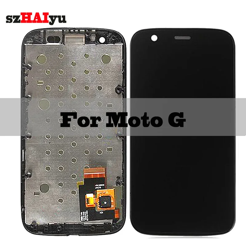 

SZMUGUA 1280x720 4.5'' LCD For Motorola Moto G XT1032 XT1033 LCD Display Touch Screen Digitizer Panel With Frame