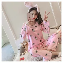 Пижама корги Мопс брюки низ каваи брюки женские пижамы для сна одежда для отдыха размера плюс трикотаж хлопок ночное белье xl