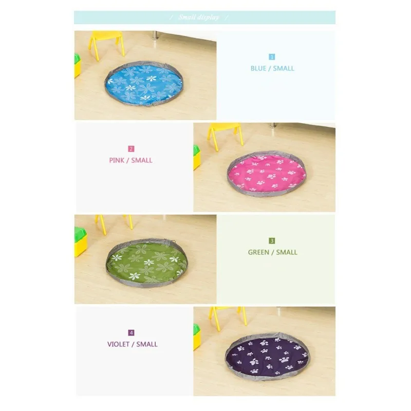 المحمولة ألعاب أطفال حقيبة التخزين و لوحة ألعاب ليغو لعبة المنظم القمامة صندوق تخزين الطفل الأزياء العملي حقيبة لعبة سلة