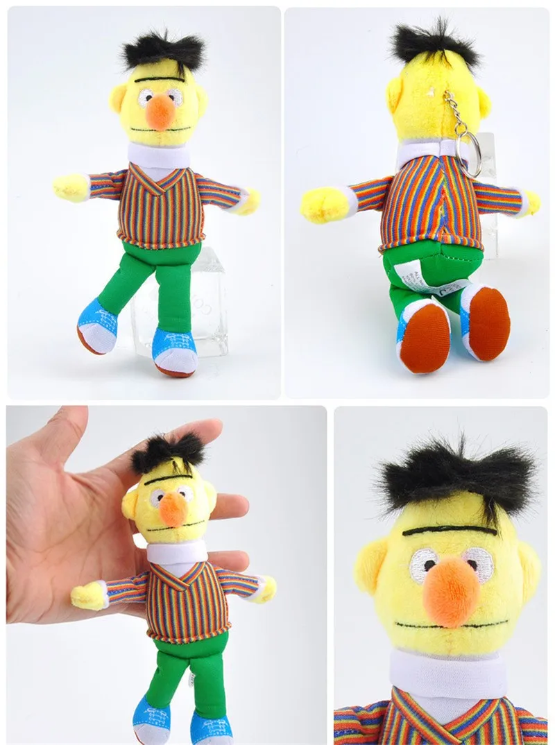 Sesame Street Elmo Plush Pendant Toys Cartoon Stuffed Peluche Dolls Gift 6pcslot 3 sets 12-15cm  (9)