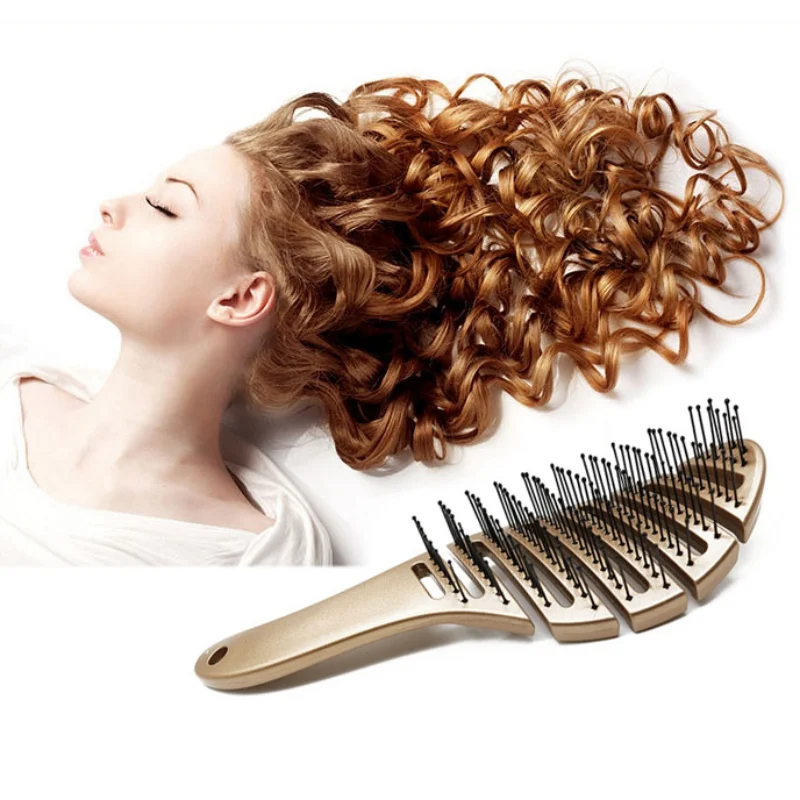 

Curved Vent Combs Anti-Static Health Massage Plastic Combs Vent Hair Brush Blow Dryer Combs Hair Care Tools