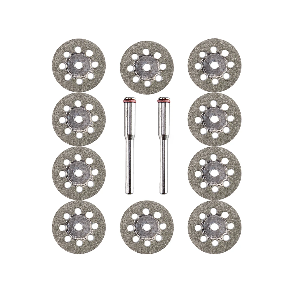 SSOOGTECH 10 PCS 22mm Diamond Cutting Disc for MINI Drill Tools