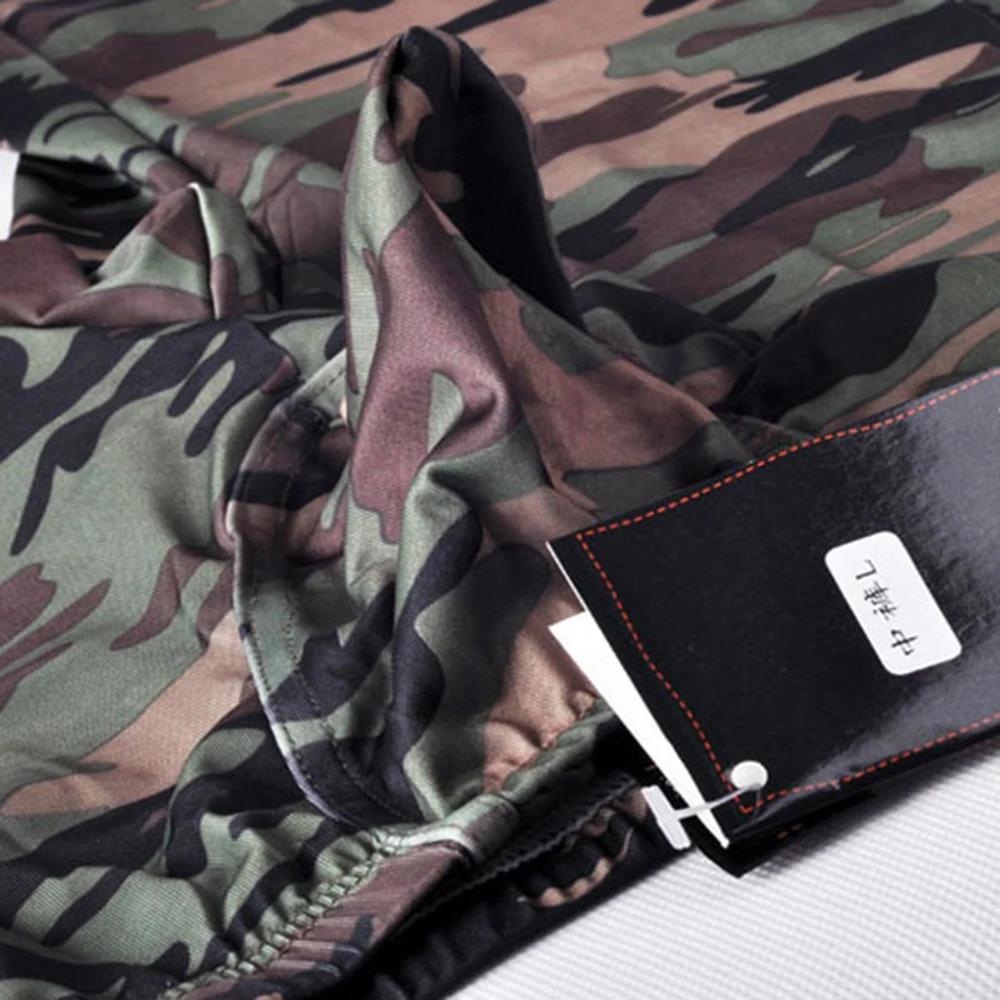 camouflage mens cargo pants fashion sexy camouflage dress Male Middle Pants Elastic Waist Design M02-2