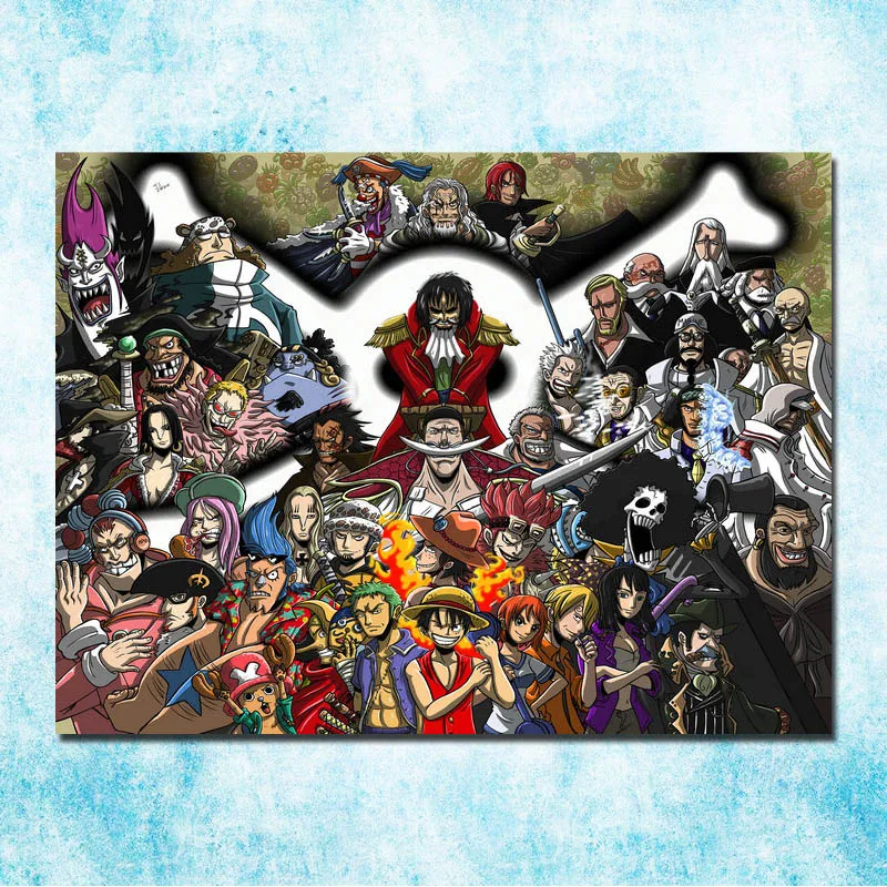 One Piece Japan Anime Art Silk Poster Canvas Print 13x18 24x32 Inch-008 | Дом и сад