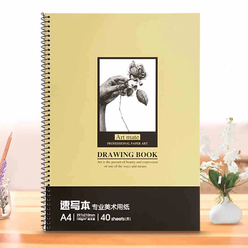 

Professional Thickening Art Paper New Sketch Book for Paiting Drawing Diary Journal A4 Sketchbook Painting Supplies 210*300 mm