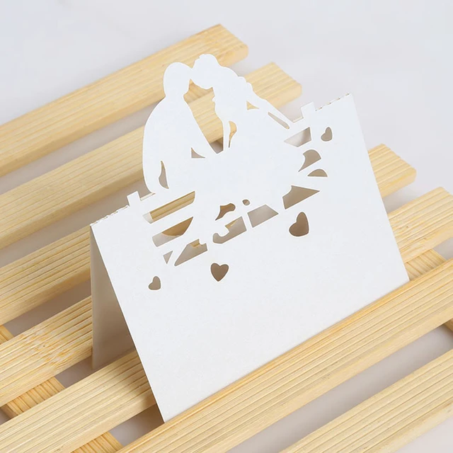 50pcs wedding invitation cards laser cut pearled paper beloved bride