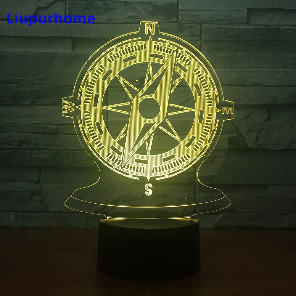 Умный дом 3d color changing настольная лампа ночник Творческий Рождественский подарок