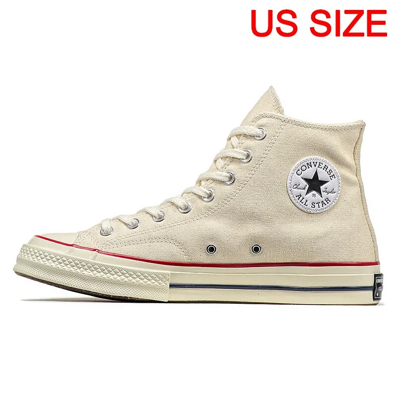 Новое поступление Converse All Star» 70 с высоким берцем унисекс; Скейтбординг туфли; парусиновые кроссовки - Цвет: 162053