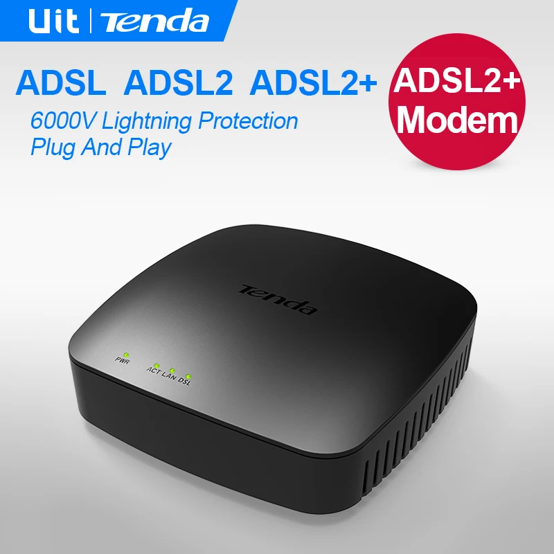 Tenda D9 ADSL2+ Modem, Moden,Broadband Universal Cable