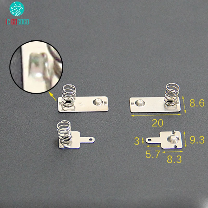 AA Negative Electrode Select AAA Batteries Spring Contact Terminal Positive