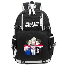Горячая аниме YURI! на льду рюкзак косплей Юри на льду светящаяся Холщовая Сумка школьная сумка дорожные сумки