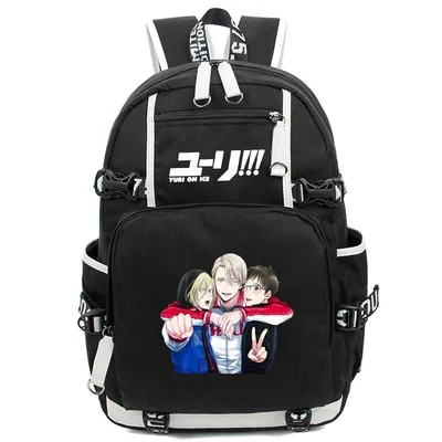 Hot Anime YURI! op IJS Rugzak Cosplay Yuri op ijs Lichtgevende Canvas Schooltas Reistassen Hot Anime YURI! op IJS Rugzak Cosplay Yuri op ijs Lichtgevende Canvas Schooltas Reistassen