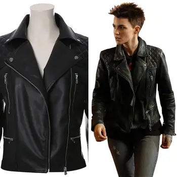 

TV Batwoman Cosplay Kate Kane Jacket Costume Batman's Cousin Coat Tops Only Women Halloween Carnival Costume for Adult Girls