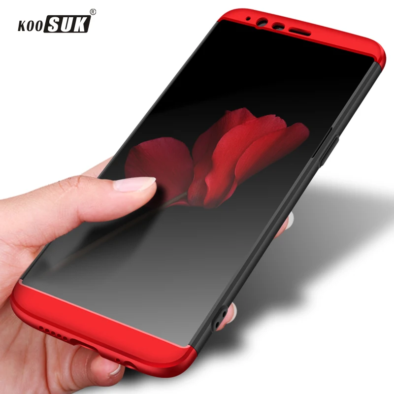 Oneplus 5 T чехол 3 в 1 360 полная защита PC матовый Твердый на заднюю панель телефона Oneplus5