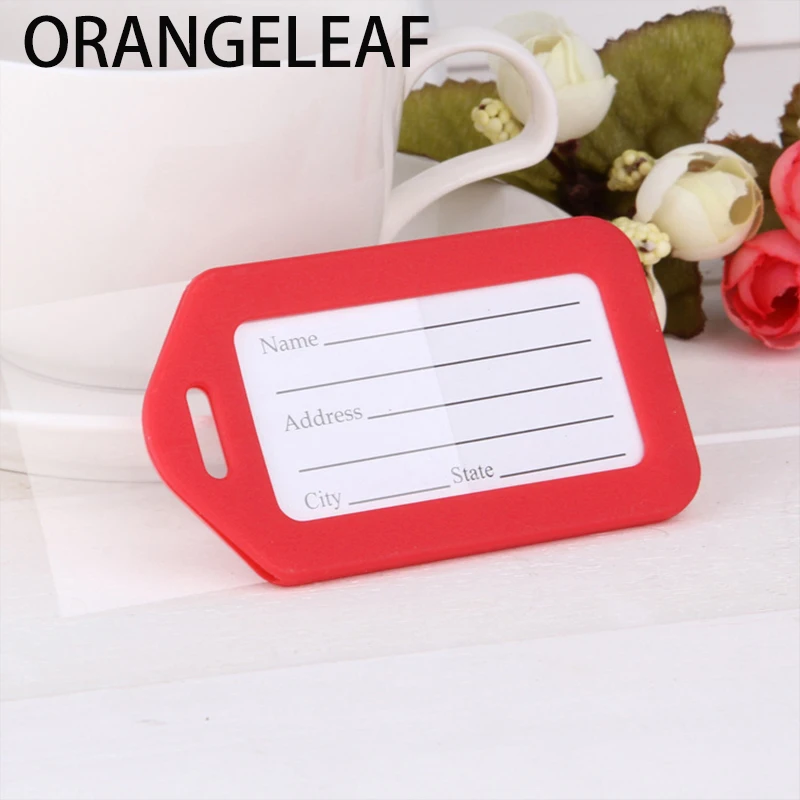 Hot Sale Airplane Shape Square Luggage Tag Luggage Checked Boarding Elevators travel accessories luggage tag for girls /boys