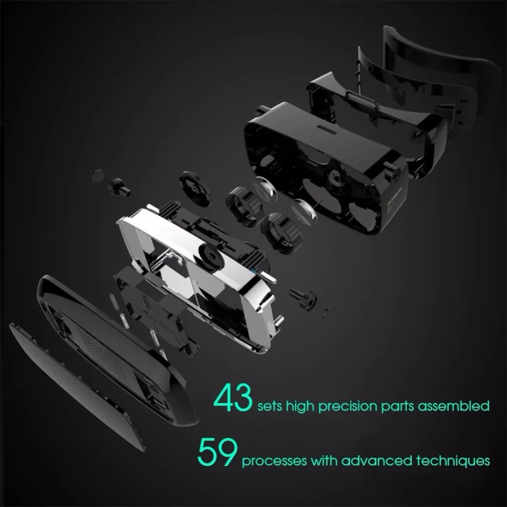 VR Shinecon виртуальной реальности 3D очки для 4 0 6 дюймов Iphone Android смартфон полный пакет