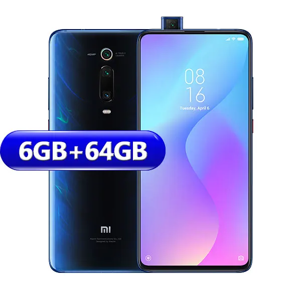 Глобальная версия Xiaomi Mi 9T 6GB 64GB Смартфон Snapdragon 730 Octa Core 6,3" AMOLED Экран 48MP Камера 4000 мА-ч - Цвет: BLUE