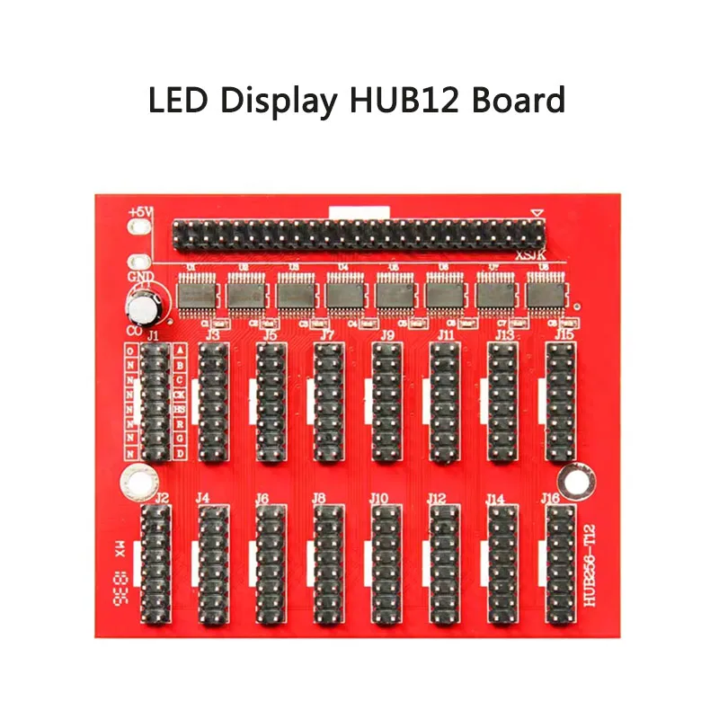

LED screen hub12 single color led screen light box controller transfer hub board 50Pins to 16 pieces hub12
