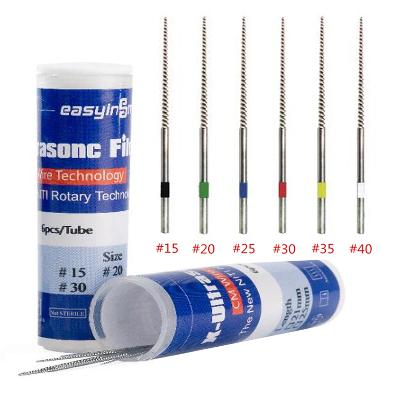 Endodontic NITI files 15# 20# 25# 30# 35# 40# Used for Root Canal Cleaning fit for SATELEC woodpecker UDS DTE scaler tip Endodontic NITI files 15# 20# 25# 30# 35# 40# Used for Root Canal Cleaning fit for SATELEC woodpecker UDS DTE scaler tip