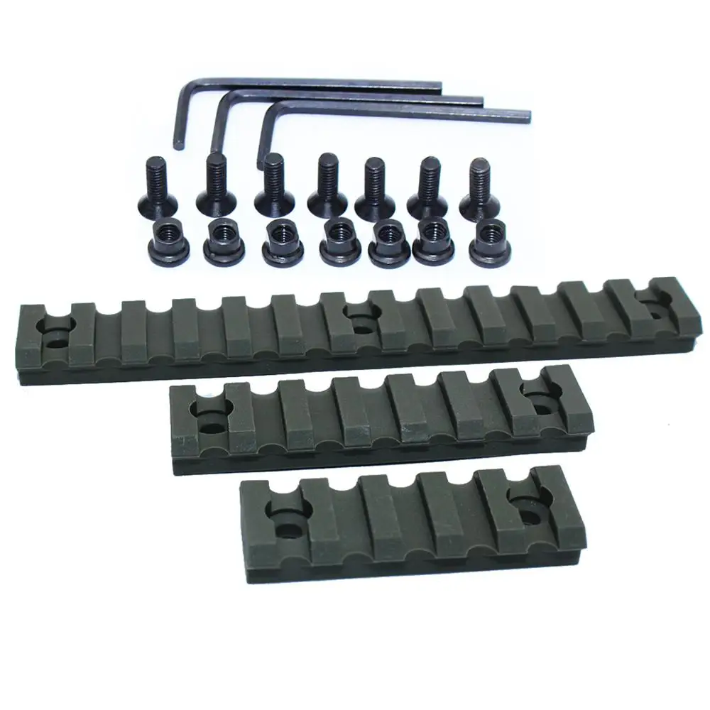 

5 7 13 Slot Keymod Rail Handguard Picatinny Weaver Rail Mount ABS Plastic Section with Screws