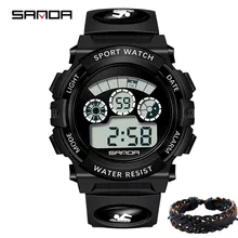 Новинка, Sanda, спортивные часы, Топ бренд, Роскошные, модные, для улицы, мужские часы, водонепроницаемые, цифровые наручные часы, мужские часы, relogio feminino