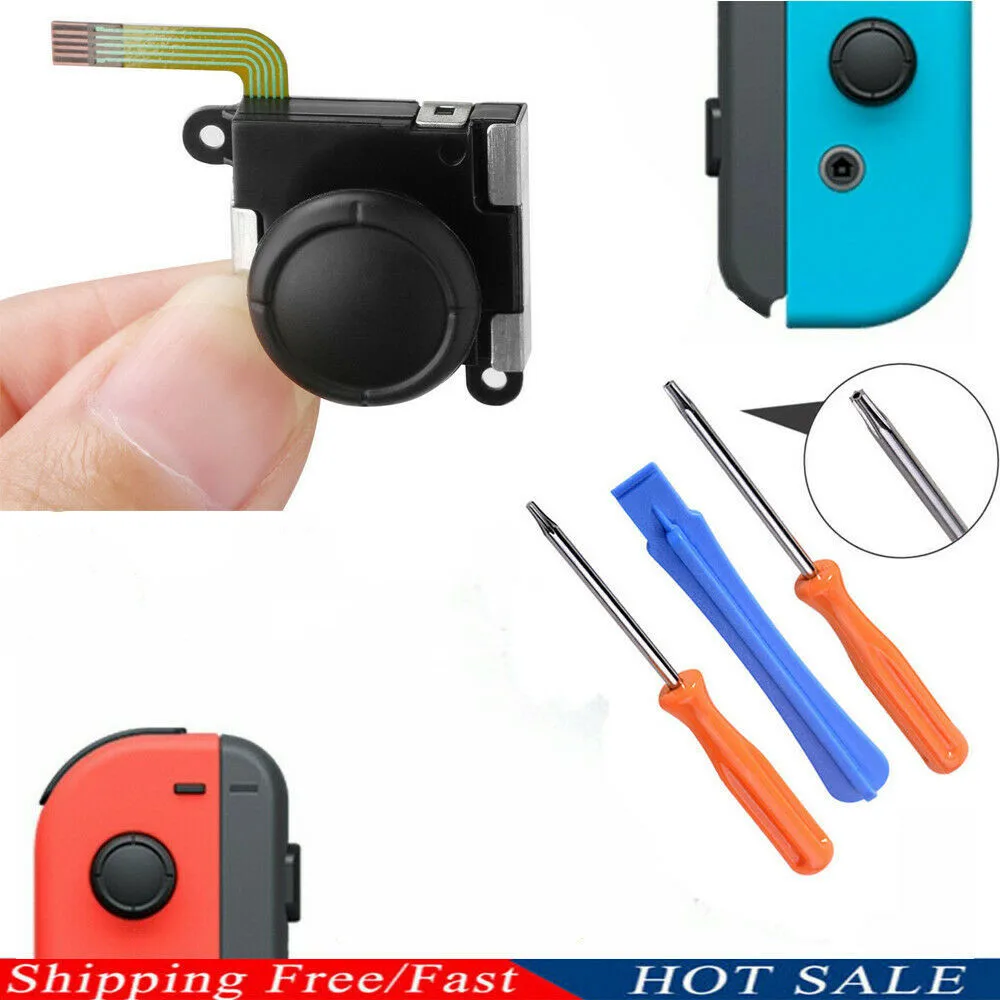 

3D Analog Joystick With Repair Tools For Nintendo Switch Joy-Con Controller