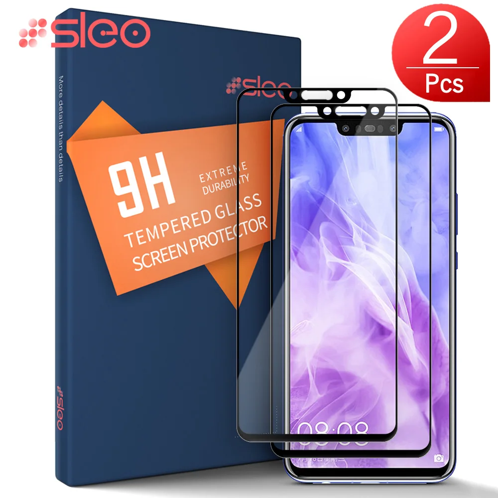 SLEO 2Pcs Full Cover Tempered Glass For Huawei Nova 3 Screen Protector Film Protective | Мобильные телефоны и аксессуары