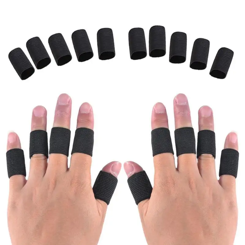 10 шт. перчатки Защитное снаряжение защитные повязки поддержка обертывания артрит помощь прямой палец протектор для баскетбола