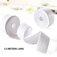 3,8*320 см самоклеющиеся домашние Кухонные керамические ПВХ ленты стикер водонепроницаемый анти-влаги ванная комната стены угловая линия наклейки на раковину