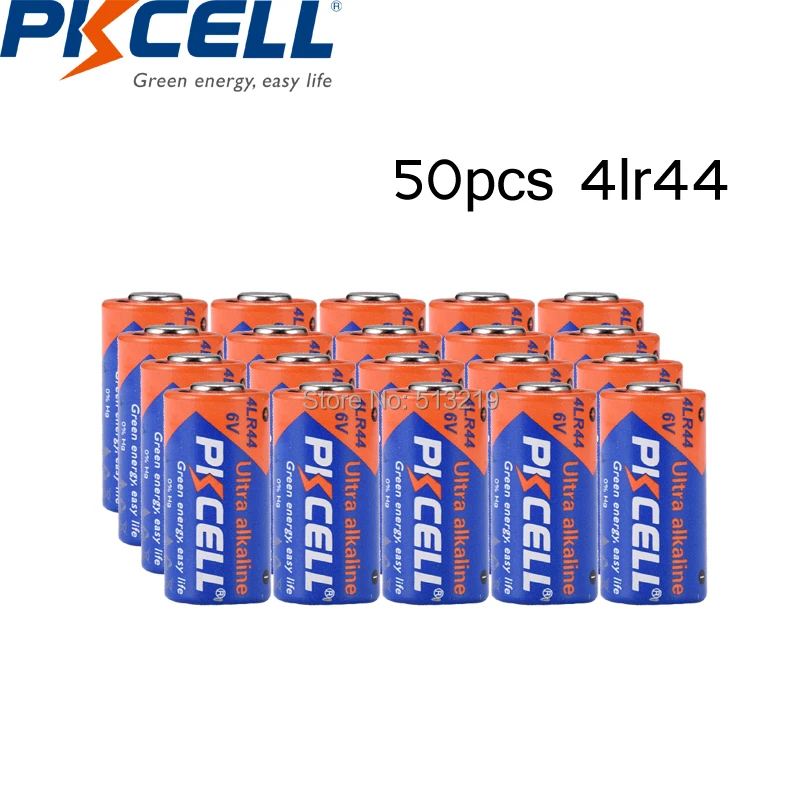 Батарея PKCELL 6 в 4LR44 4A76 A544V 4034PX PX28A L1325 4AG13 щелочные батареи для автомобиля