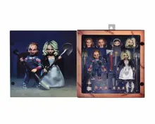 NECA anime Child's Play Bride of Chucky figure toys Doll Chucky PVC Horror Action Figures neca mary shelleys frankenstein re animator herbert west doctor cloth 8inch doll action figure t