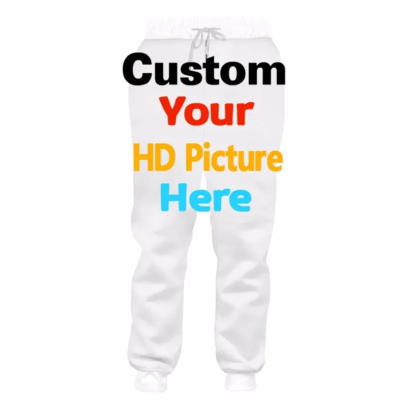 Custom Casual Pants Men Women Design Your own Brand Logo Pictures,Text