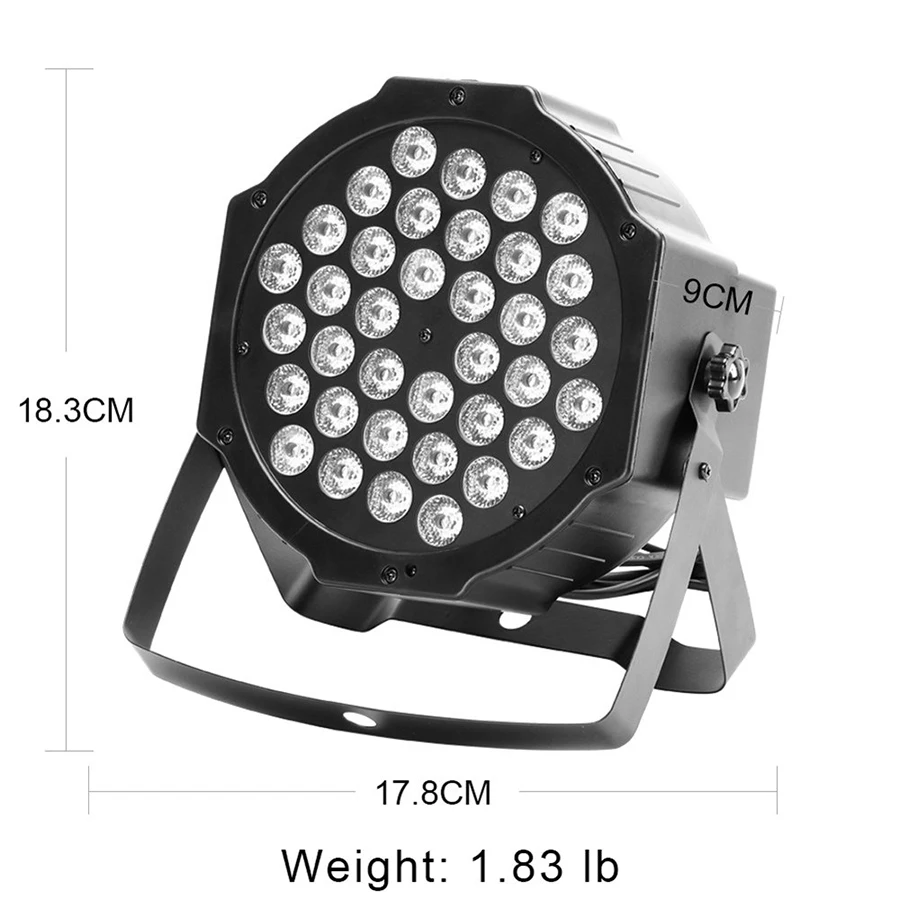 18 Вт 36 Вт DMX512 УФ светодиодный сценический свет авто звук активный Ультрафиолетовый черный свет Par свет для рождественского проектора DJ Бар Вечерние