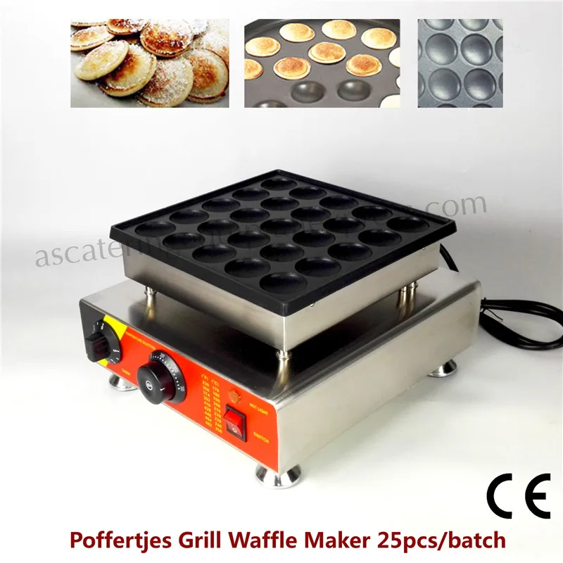 Electric Poffertjes Grill 25 pcs Holland Mini Pancake