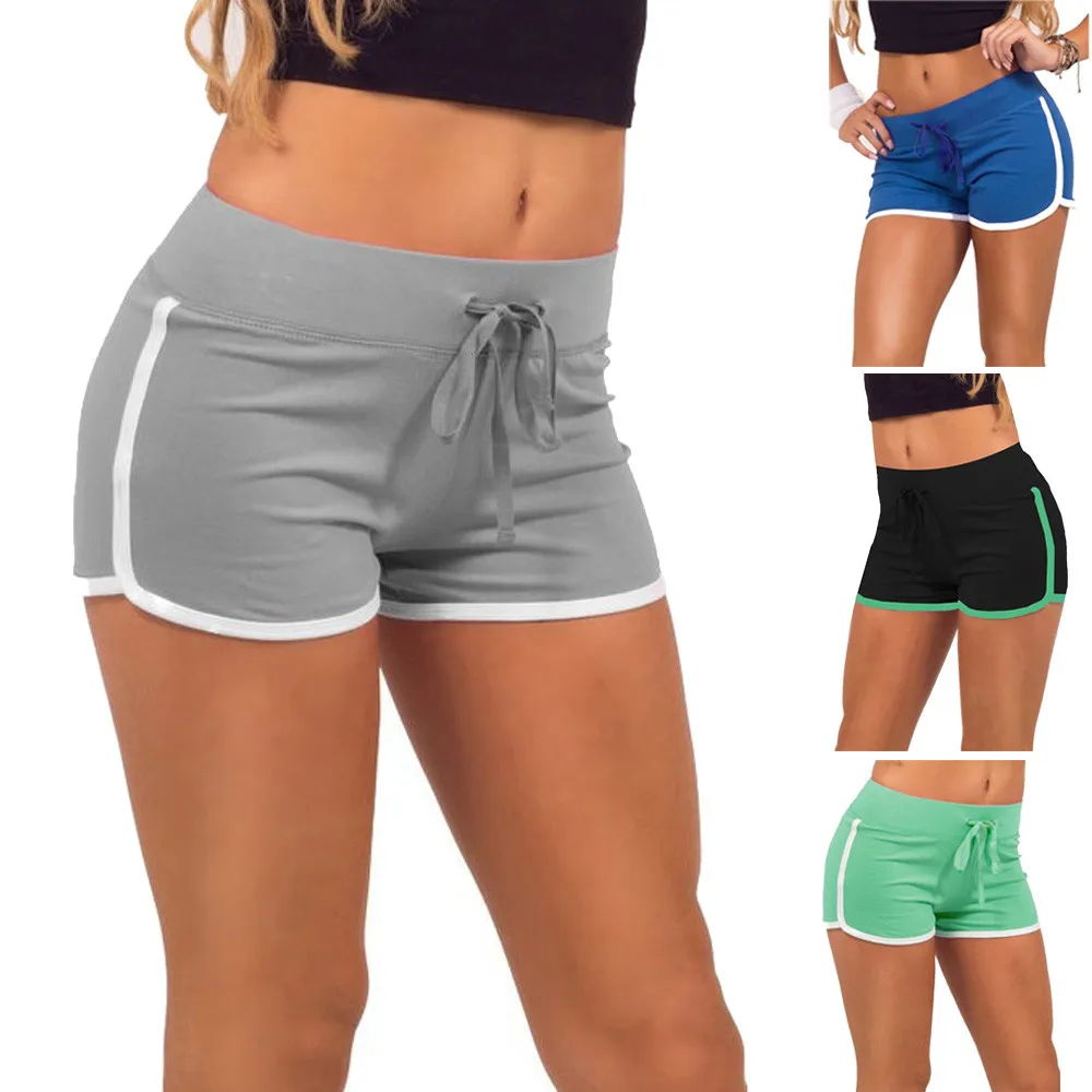 Summer Women Sport Shorts Gym Workout Waistband Skinny Yoga Elastic