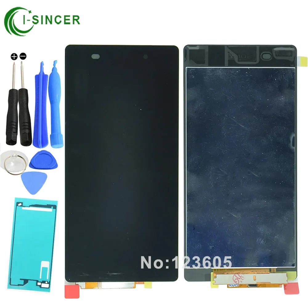 

1/PCS LCD Display For Sony Xperia Z2 L50W D6503 Digitizer Touch Screen Assembly + Adhesive sticker Free shipping