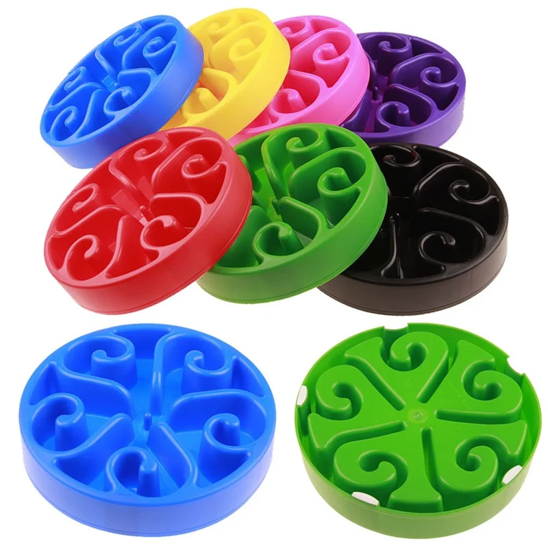 

1 Pcs Slow Bowl Pet Feeder Slow Feed Interactive Bloat Stop Dog Cat Eating Dish