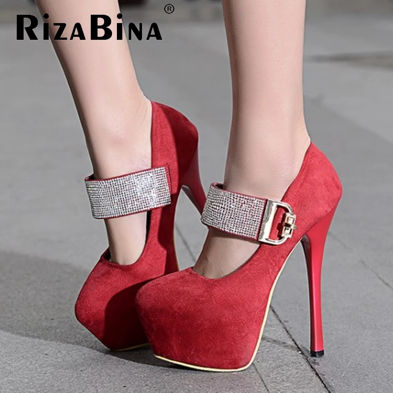 

women stiletto high heel shoes platform brand lady sexy spring female fashion heeled pumps 16cm heels shoes size 34-39 P16867
