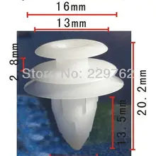 200 шт. держатель обшивки хомут сторона и гарнир Центральная колонна фиксатор для Toyota Автомобильные пластиковые зажимы Автомобильные крепежные детали
