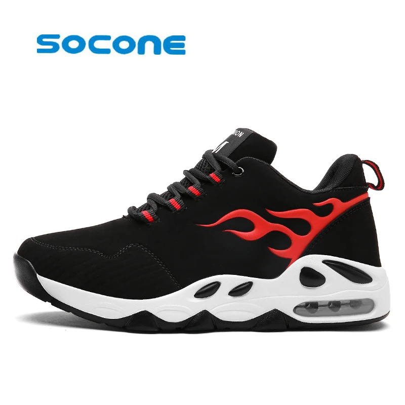 

Socone Newest Men Basketball Shoes 2017 Male Ankle Boots Anti-slip outdoor Sport Sneakers Max Air shoes