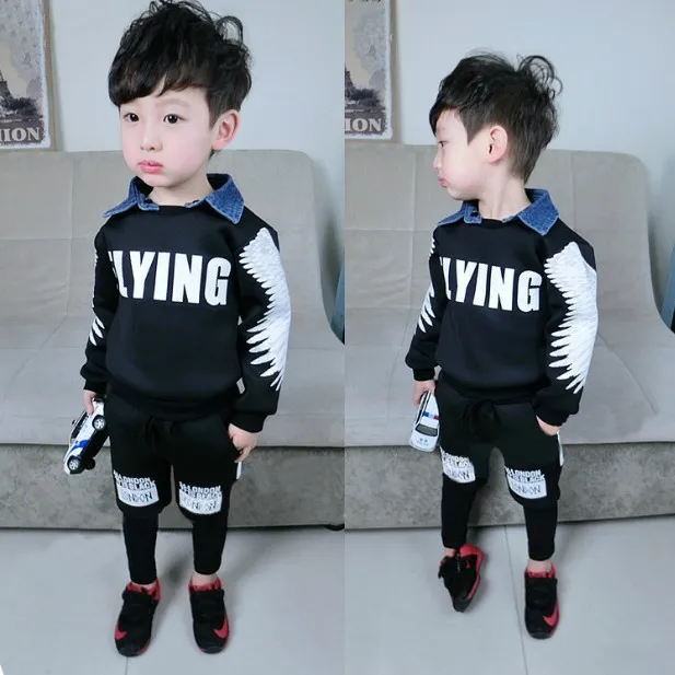 Big Size 2 7T 2022 Winter Boys  Korean  clothing set Kids 