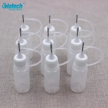 

Glotech 50pcs PET plastic bottle with needle cap Empty dropper bottle with Child proof safety cap Empty E liquid plastic bottles
