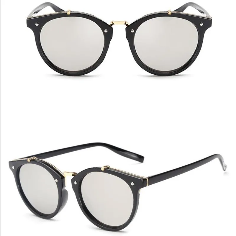 Классические брендовые дизайнерские женские солнцезащитные очки мужские Ретро Круглые Солнцезащитные очки женские зеркальные очки женские мужские женские солнцезащитные очки