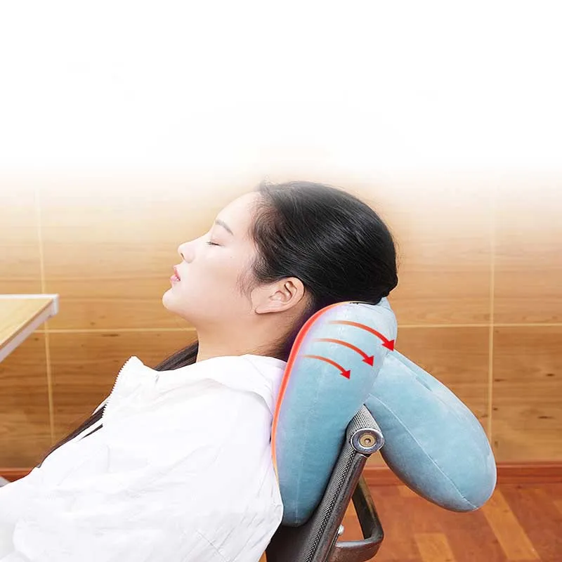 Подушка для офисного стола с ворсом, инновационная дорожная подушка для шеи с подлокотниками, подушка для поддержки спины для комфорта в любом положении сидя