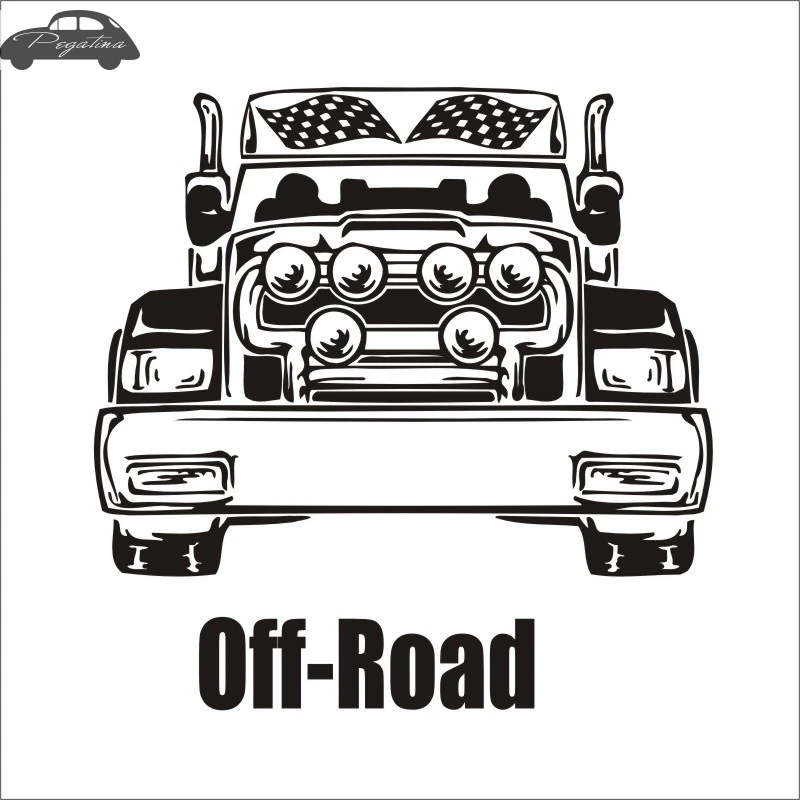 Pegatina Car 4x4 Off Road Racing Flag SUV Service Sticker Car Decal Posters Vinyl Wall Decor Mural Sticker
