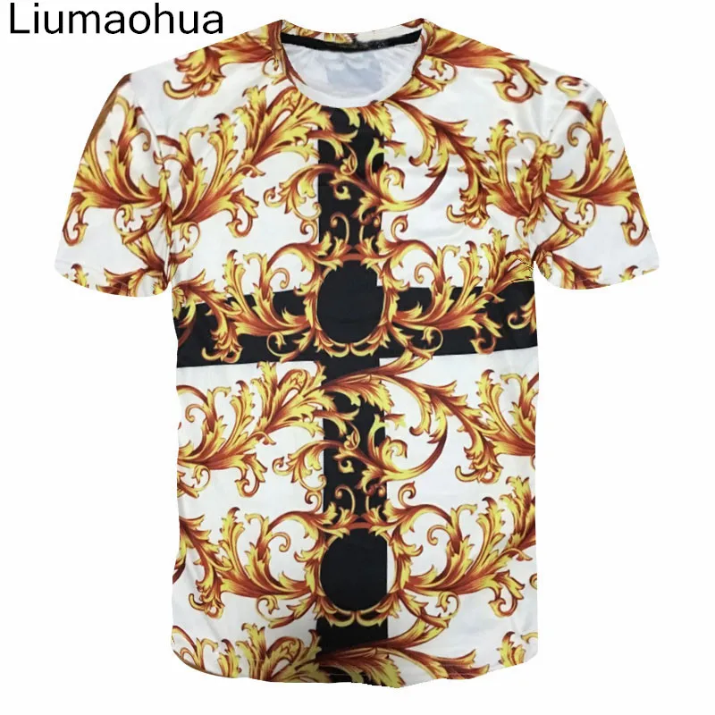 Liumaohua 2018 новая Медуза футболка мужская с коротким рукавом 3D принт высокое