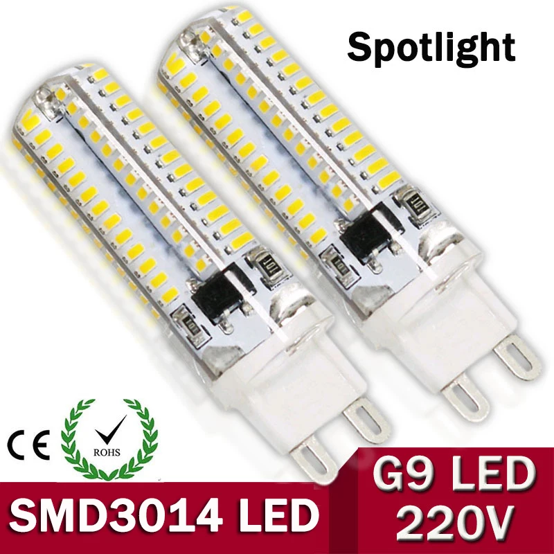 

1pcs/lot G9 led Spotlight AC220V /110v LED Corn light G9 LED Bulb lamp Light 104 / 64 LEDs SMD3014 car bulb Super bright
